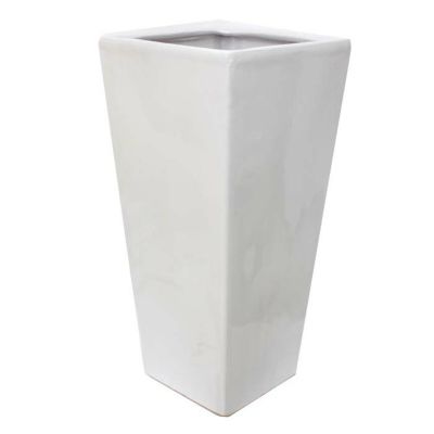 【送料無料】選べるスクエア陶器鉢 9号 Zタイプ（陶器鉢のみ）（＋鉢底石+鉢底ネットサービス）