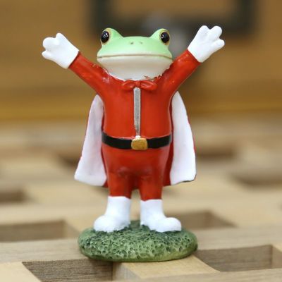 「コポレンジャー レッド」カエル・かえるの置物 コポーシリーズ