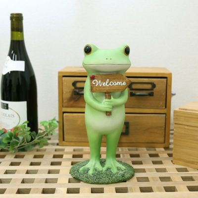 「ガーデン ウェルカム コポタロウ」 かえるの置物 コポーシリーズ