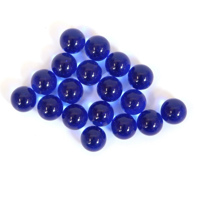 ブルーミングスケープの動画でよく登場のブルー色のビー玉 18個のセット