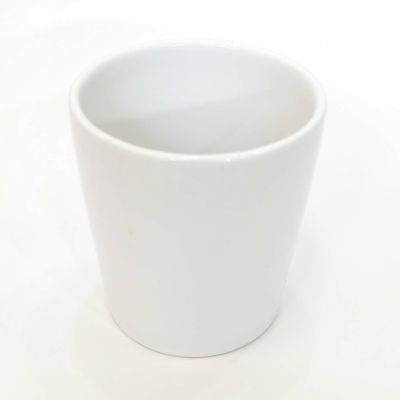 土を使わないミニ観葉植物用　陶器鉢 丸形（ホワイト）